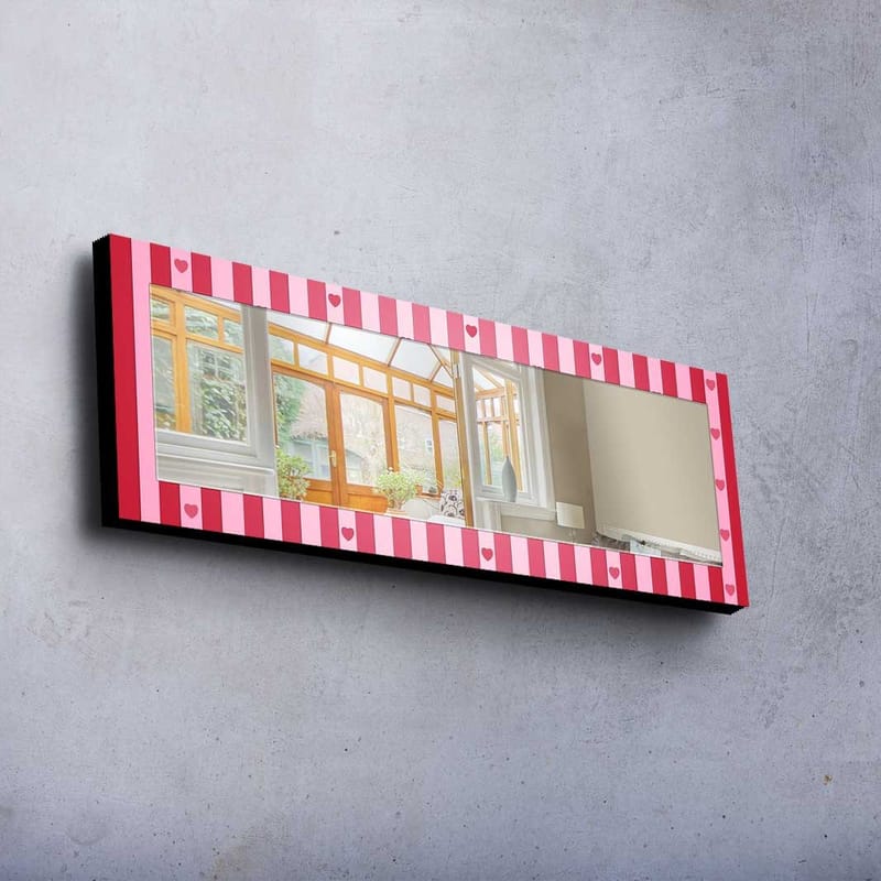 Denisova Dekorspeil 40x120 cm Christmas - Speilglass / stoff / flerfarget - Innredning - Speil - Veggspeil