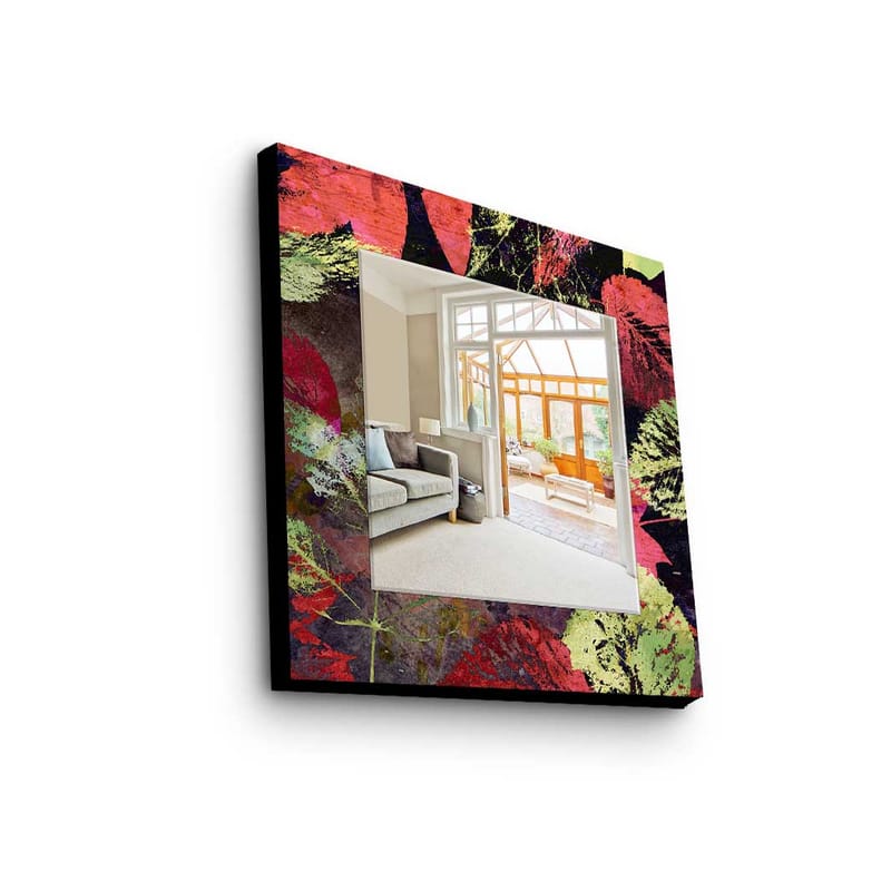 Denisova Dekorspeil 50x50 cm Christmas - Speilglass / stoff / flerfarget - Innredning - Speil - Veggspeil