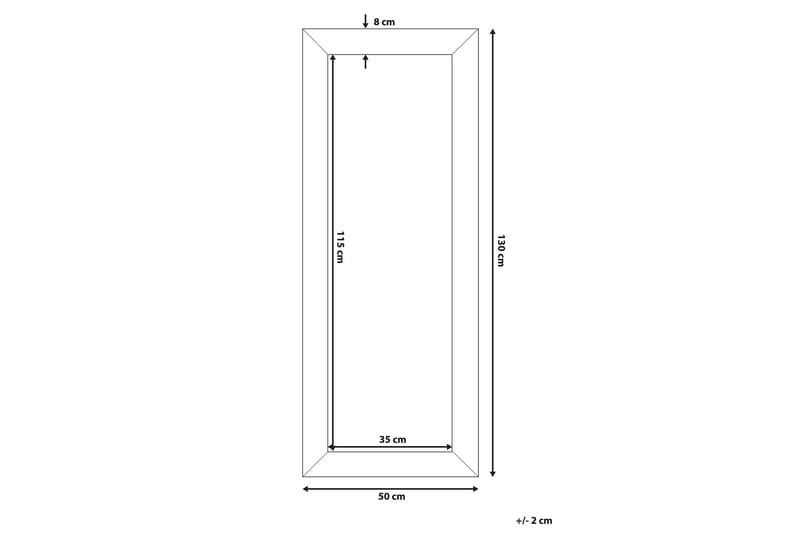 Derval Speil 50 cm - Sølv - Innredning - Speil - Veggspeil