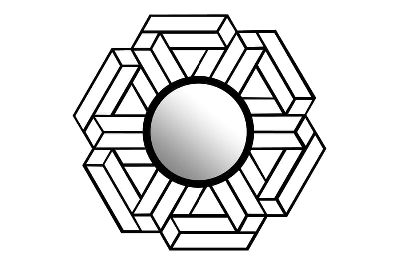 Diagonal Speil - Svart - Veggspeil - Gangspeil