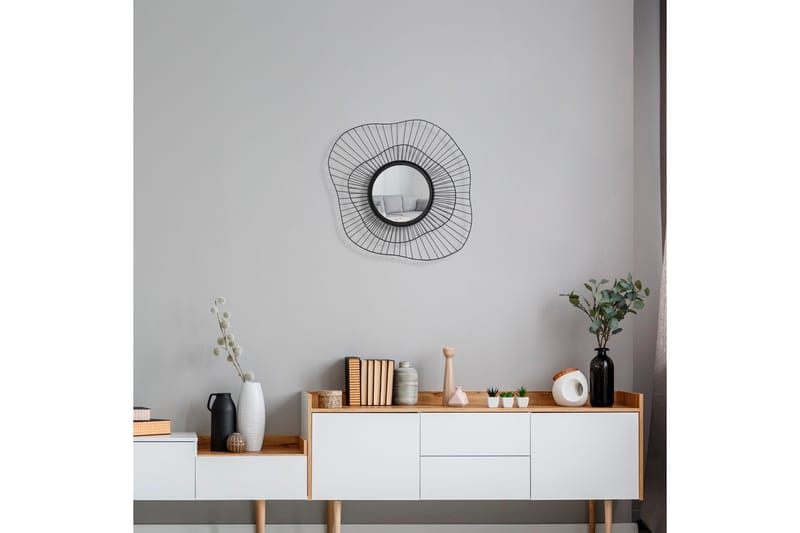 Euro Flora Speil - Svart - Innredning - Speil - Veggspeil