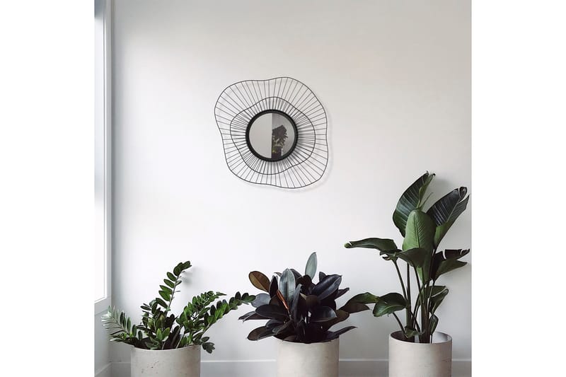 Euro Flora Speil - Svart - Innredning - Speil - Veggspeil