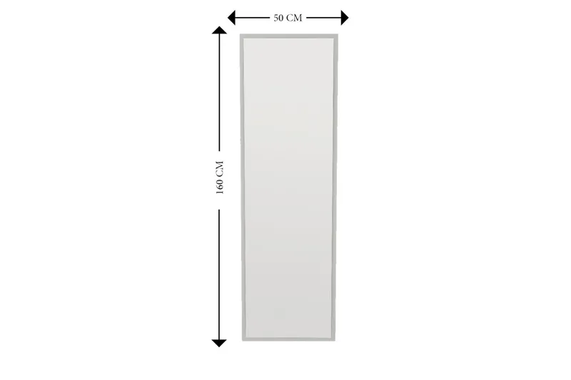 Falesia Speil 50 cm Rektangulær - Hvit - Innredning - Speil - Veggspeil