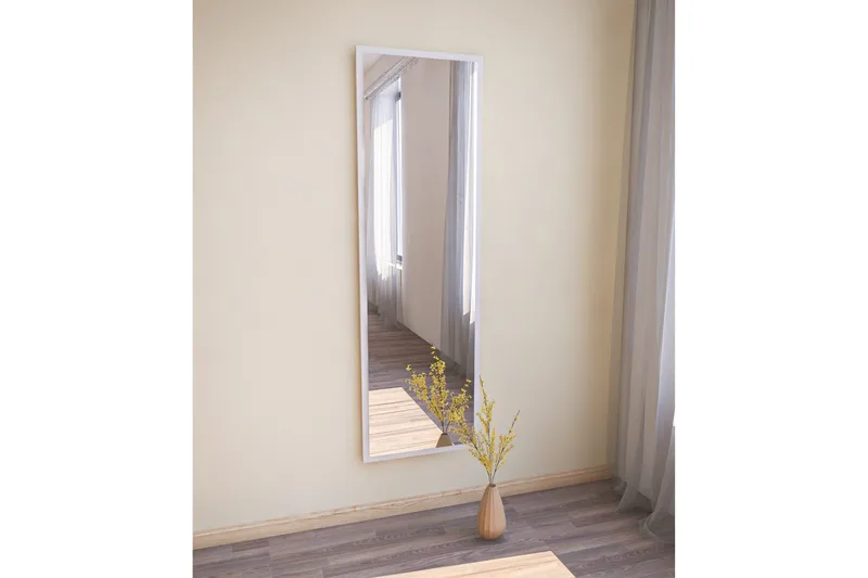 Falesia Speil 50 cm Rektangulær, Hvit