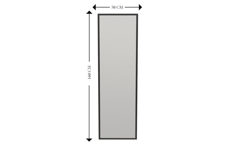 Falesia Speil 50 cm Rektangulær - Svart - Innredning - Speil - Veggspeil