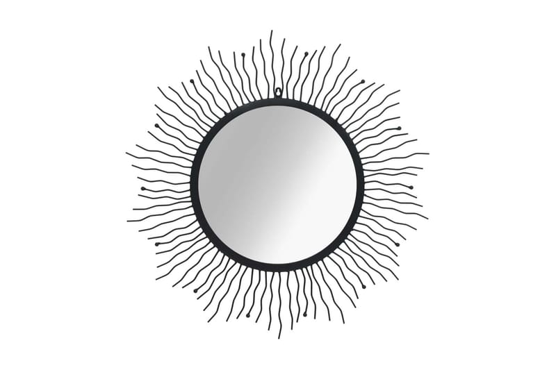 Hagespeil solstråle 80 cm svart - Veggspeil - Gangspeil
