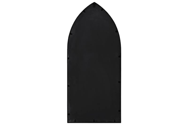 Hagespeil svart 100x45 cm for utendørs bruk jern - Svart - Innredning - Speil - Veggspeil