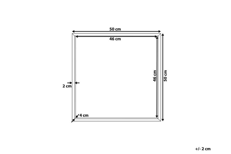 Henneberg Speil 50x50 cm - Svart - Innredning - Speil - Veggspeil