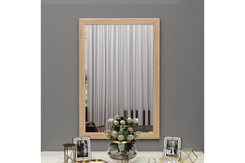 Iuydu Speil 50 cm Rektangulær - Tre/Natur - Innredning - Speil - Veggspeil