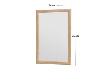 Iuydu Speil 50 cm Rektangulær - Tre/Natur - Innredning - Speil - Veggspeil