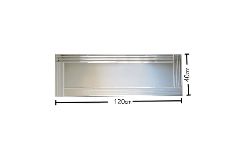 Jakerah Dekorasjonsspeil 120 cm - Sølv - Innredning - Speil - Veggspeil