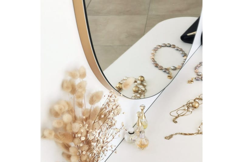 Karamea Speil 58 cm Asymmetrisk - Gull - Innredning - Speil - Veggspeil