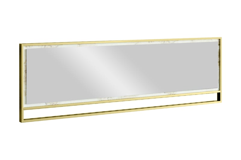 Lachasity Speil 122 cm - Gull|Hvit - Innredning - Speil - Veggspeil