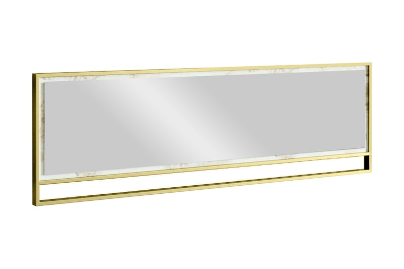 Lachasity Speil 122 cm - Gull|Hvit - Veggspeil - Gangspeil