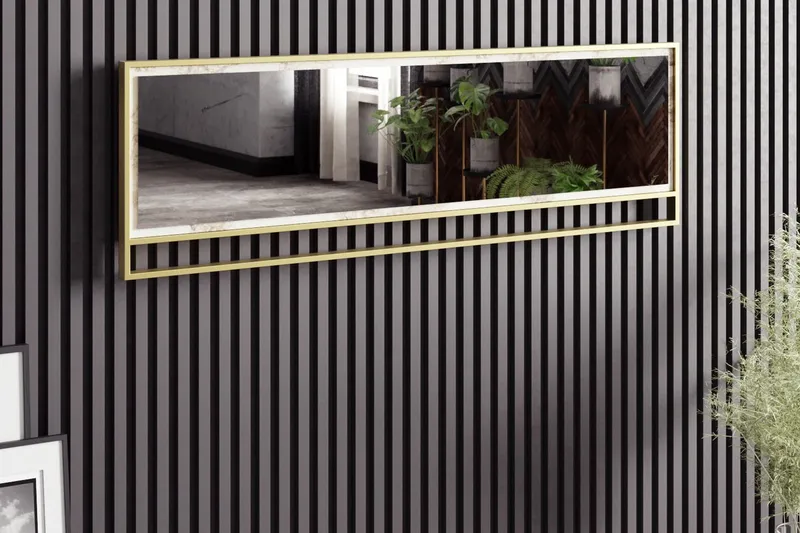 Lachasity Speil 122 cm, Gull|Hvit