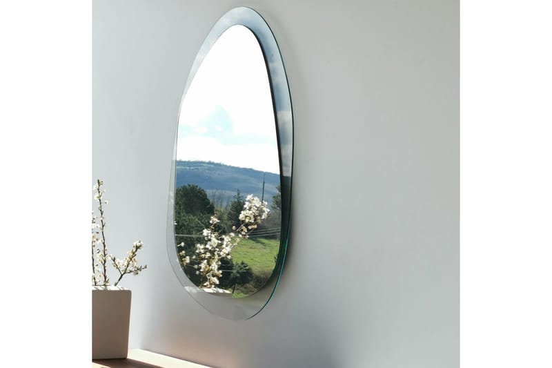 Lepinas asymmetrisk veggspeil 55x75 cm - Herdet Glass - Innredning - Speil - Veggspeil