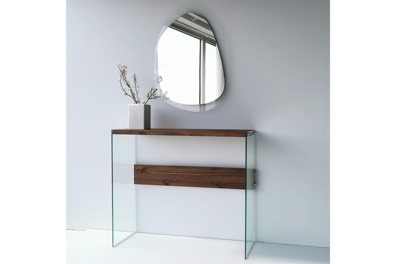 Lepinas asymmetrisk veggspeil 55x75 cm - Herdet Glass - Innredning - Speil - Veggspeil