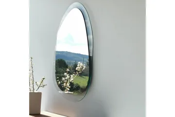 Lepinas asymmetrisk veggspeil 55x75 cm - Herdet Glass - Innredning - Speil - Veggspeil
