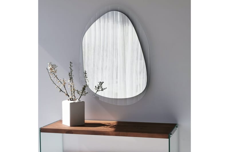 Lepinas asymmetrisk veggspeil 55x75 cm - Herdet Glass - Innredning - Speil - Veggspeil