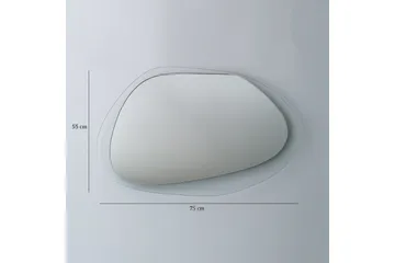 Lepinas asymmetrisk veggspeil 55x75 cm - Herdet Glass - Innredning - Speil - Veggspeil