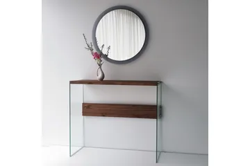 Lepinas Veggspeil Rund 65 cm - Grå/Herdet Glass - Innredning - Speil - Veggspeil