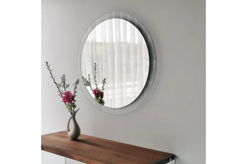 Lepinas Veggspeil Rund 65 cm - Herdet Glass - Innredning - Speil - Veggspeil