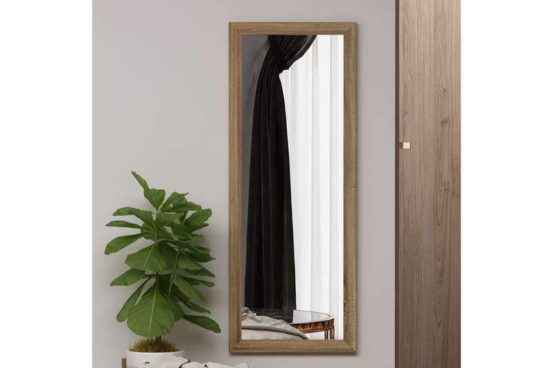 Lipa Speil 40 cm Rektangulær - Tre/Natur - Veggspeil - Gangspeil
