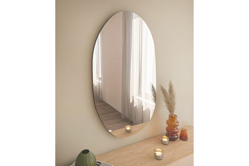 Lopi Speil 52 cm Asymmetrisk - Svart - Innredning - Speil - Veggspeil