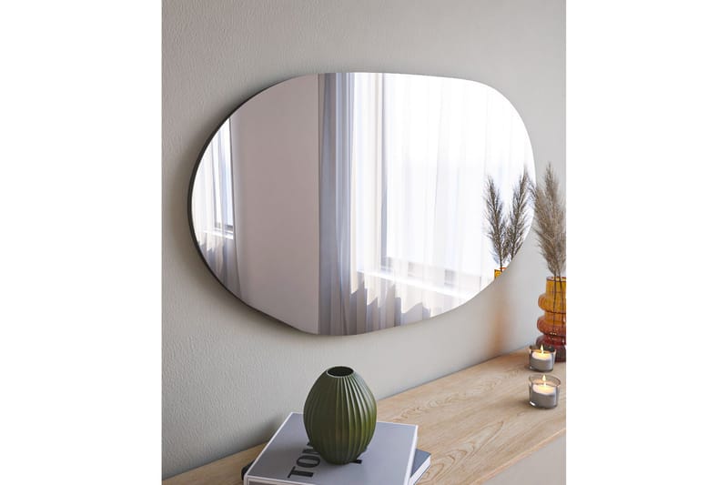 Lopi Speil 52 cm Asymmetrisk - Svart - Innredning - Speil - Veggspeil