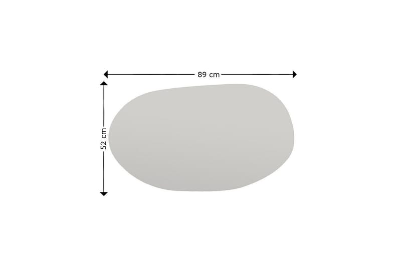 Lopi Speil 52 cm Asymmetrisk - Svart - Innredning - Speil - Veggspeil