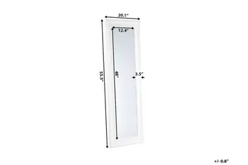 Lunel Speil 51 cm - Hvit - Innredning - Speil - Veggspeil