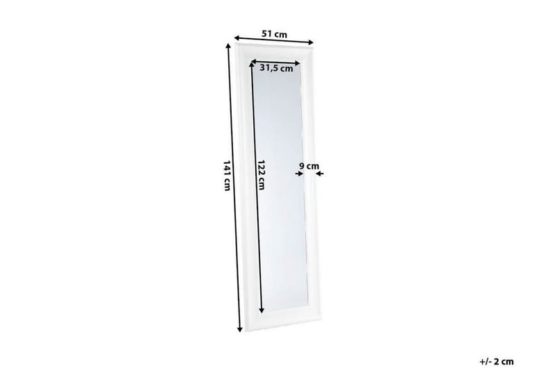 Lunel Speil 51 cm - Hvit - Innredning - Speil - Veggspeil