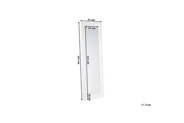 Lunel Speil 51 cm - Hvit - Innredning - Speil - Veggspeil