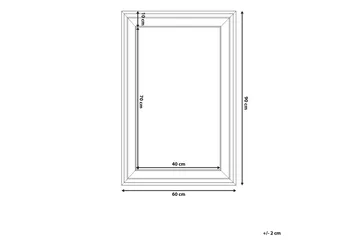 Lunel Speil 61 cm - Hvit - Innredning - Speil - Veggspeil