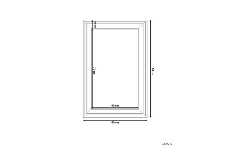 Lunel Speil 61 cm - Hvit - Innredning - Speil - Veggspeil