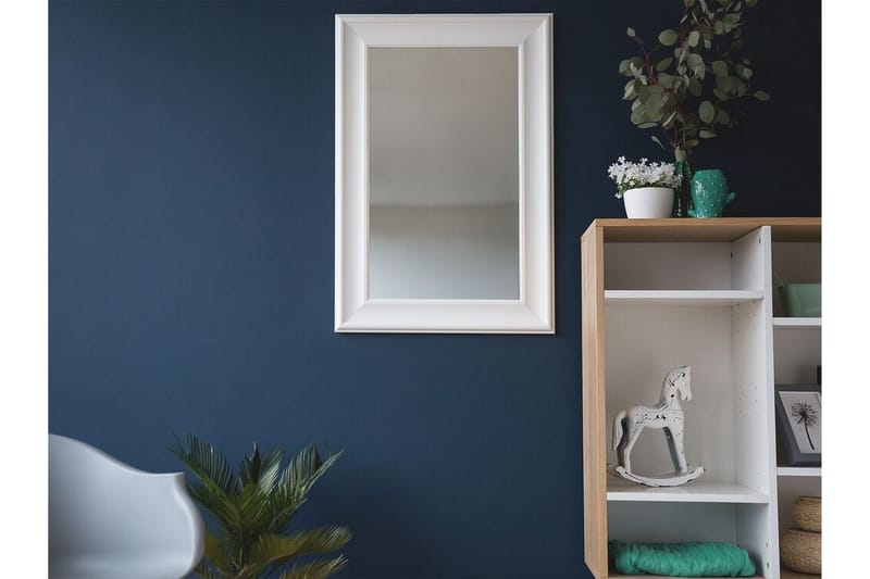 Lunel Speil 61 cm - Hvit - Innredning - Speil - Veggspeil