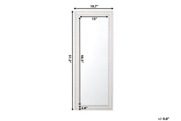 Mauleon Speil 50 cm - Hvit - Innredning - Speil - Veggspeil