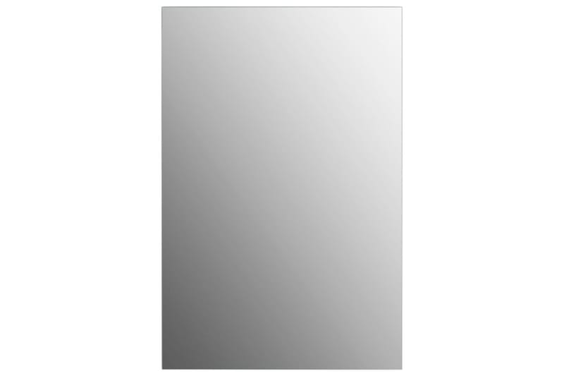 Veggspeil med LED-lys rektangulær glass - Silver - Innredning - Speil - Veggspeil