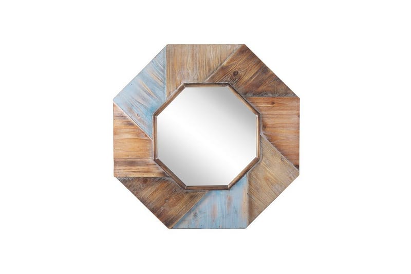 Mirio Speil 77x77 cm - Mørkt tre - Innredning - Speil - Veggspeil