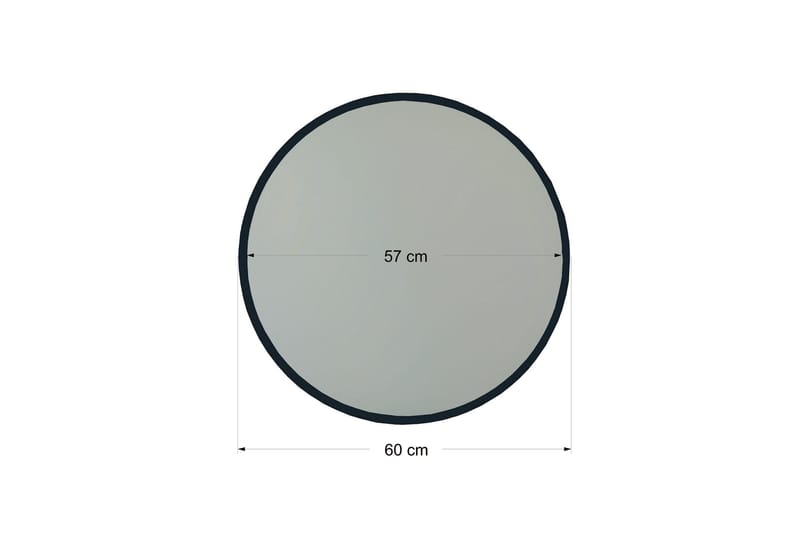 Mirror Svart - Veggspeil - Gangspeil