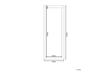 Norelia Speil 50x130 cm - Gull - Innredning - Speil - Veggspeil