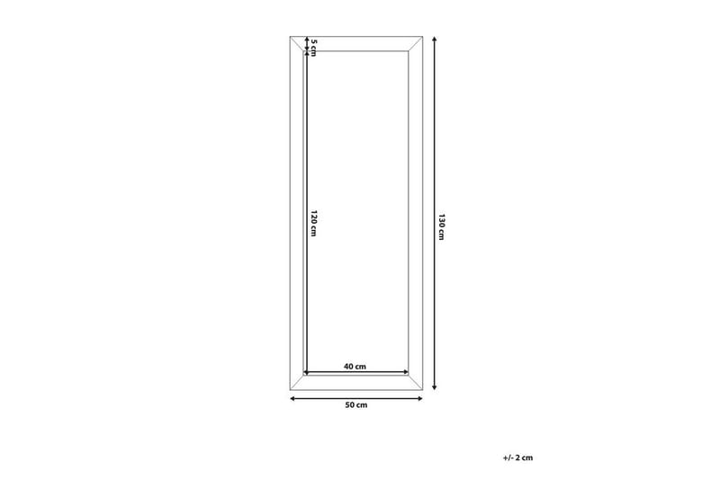 Norelia Speil 50x130 cm - Gull - Veggspeil - Helkroppsspeil - Gangspeil