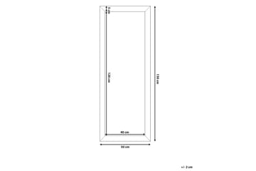 Norelia Speil 50x130 cm - Gull - Innredning - Speil - Veggspeil
