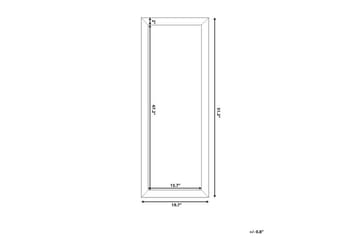 Norelia Speil 50x130 cm - Gull - Innredning - Speil - Veggspeil