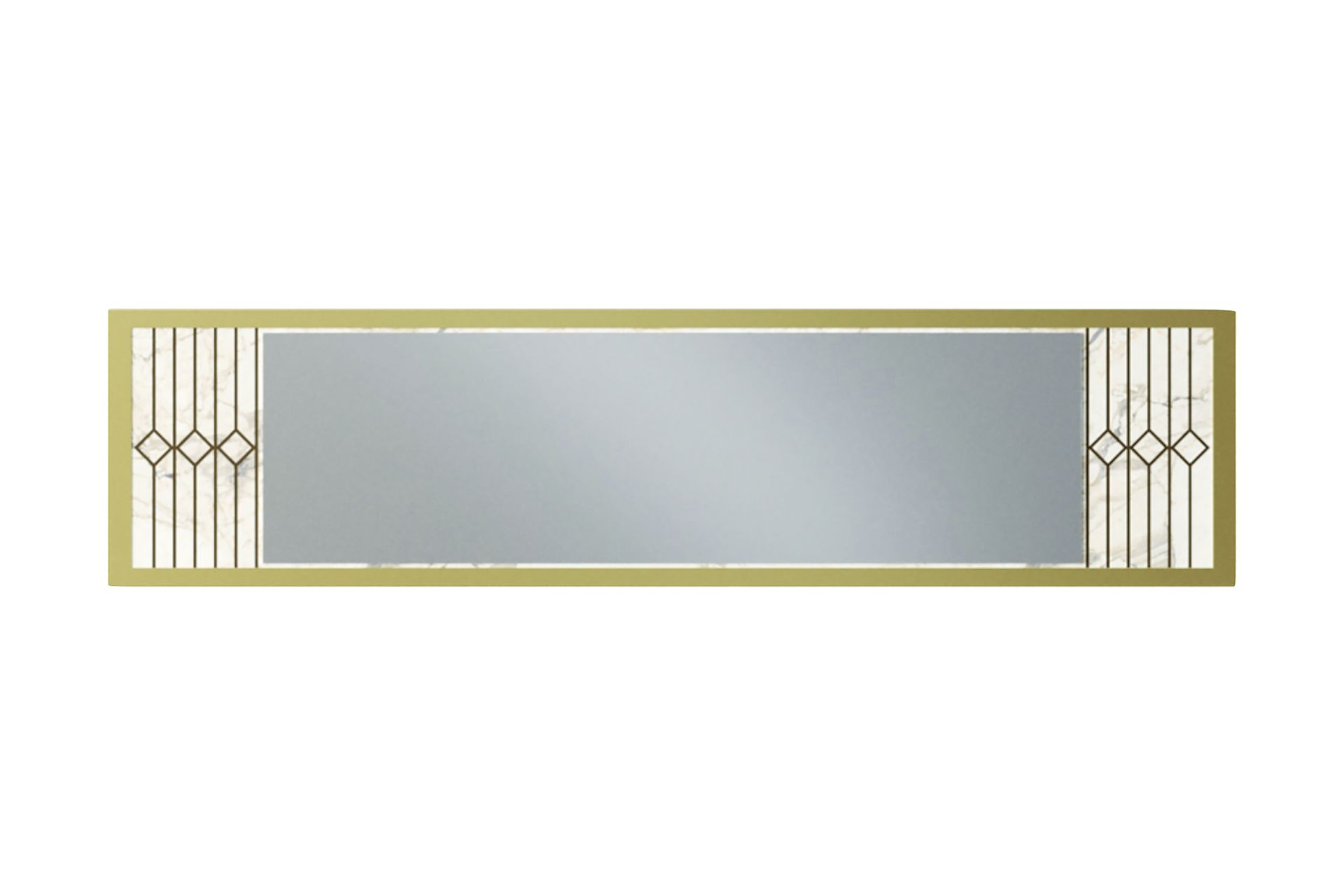 Ocotla Veggspeil 90x22 cm - Hvit - Innredning - Speil - Veggspeil