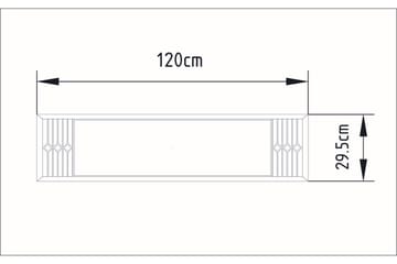 Ocotla Veggspeil 90x22 cm - Hvit - Innredning - Speil - Veggspeil