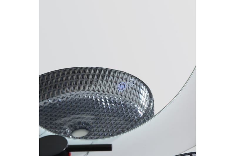 Olivia Oval LED-speil med antifog-funksjon 45x110cm Sølv - Lyfco - Innredning - Speil - Veggspeil