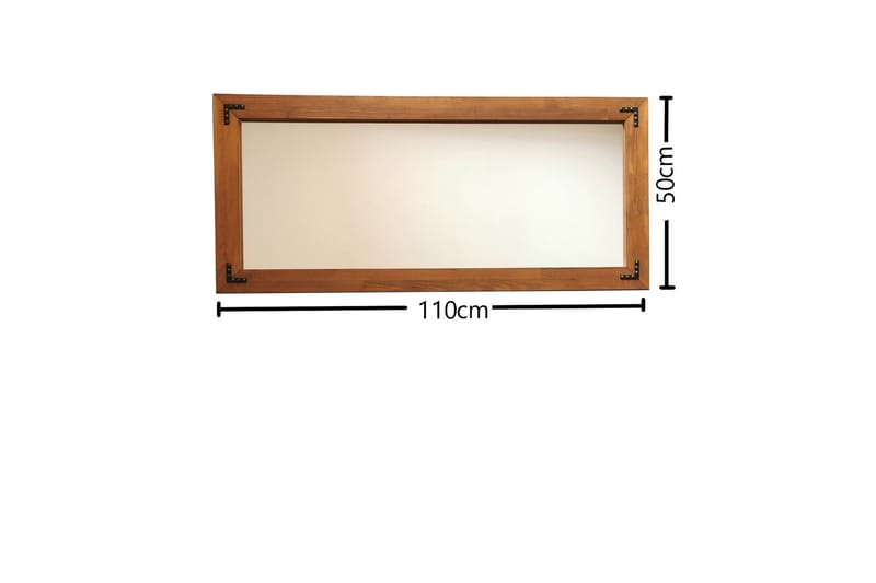 Oluwatise Dekorasjonsspeil 110 cm - Valnøtt - Innredning - Speil - Veggspeil