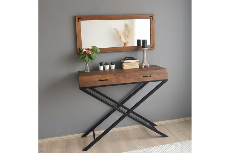 Oluwatise Dekorasjonsspeil 110 cm - Valnøtt - Innredning - Speil - Veggspeil