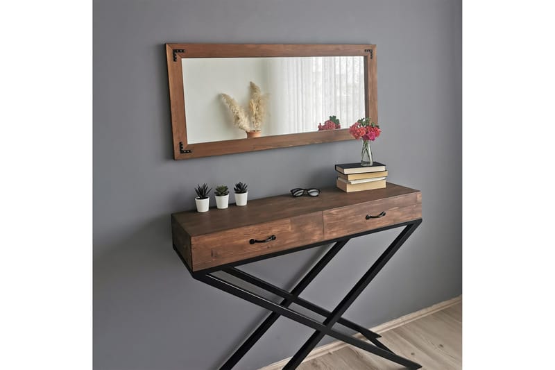 Oluwatise Dekorasjonsspeil 110 cm - Valnøtt - Innredning - Speil - Veggspeil